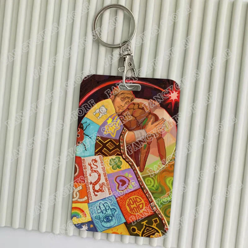 Project Hail Mary Card Holder Grace Rocky Keychains Holders Bank Bus ID Credit Cards Key Ring Chains