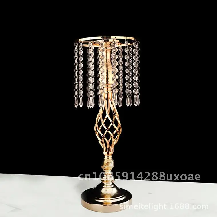 Crystal Candlestick Twist Ornaments Western Food Desktop Decorative Piece Elegant Home Accents