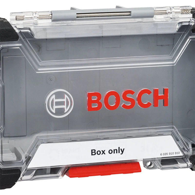 Bosch 2608522362 Translucent Empty Case 165*105*50MM Drill Bit Extension Rod Support Socket Storage Box Tool Attachments