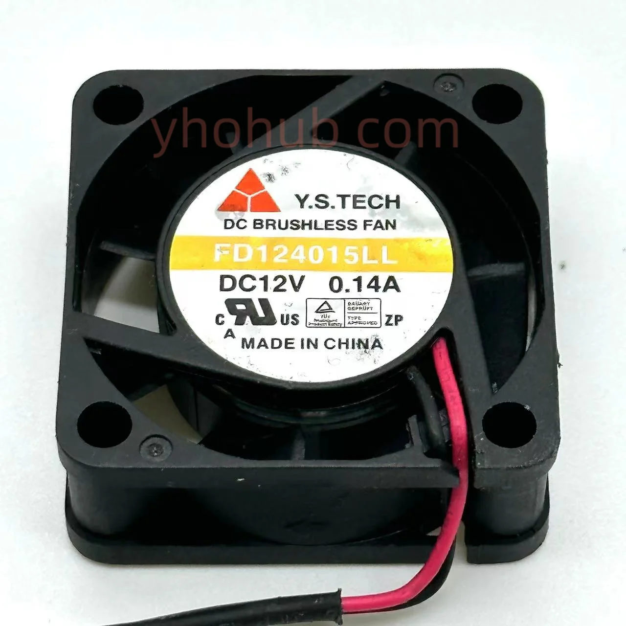 

Y.S.TECH FD124015LL DC 12V 0.14A 2-Wire 40x40x15mm Server Cooling Fan