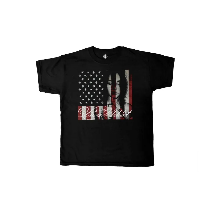 Personalized Dark Retro Trend Loose and Quirky Hip-hop Printed Short Sleeved Men's and Women's Clothing New Pure Cotton T-shirt