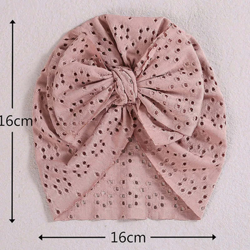 New Baby Fetal Caps Baby Bow Knotted Hats Children\'s Hats Baby Headwear Kids Hats & Caps Soft Kids Headwear