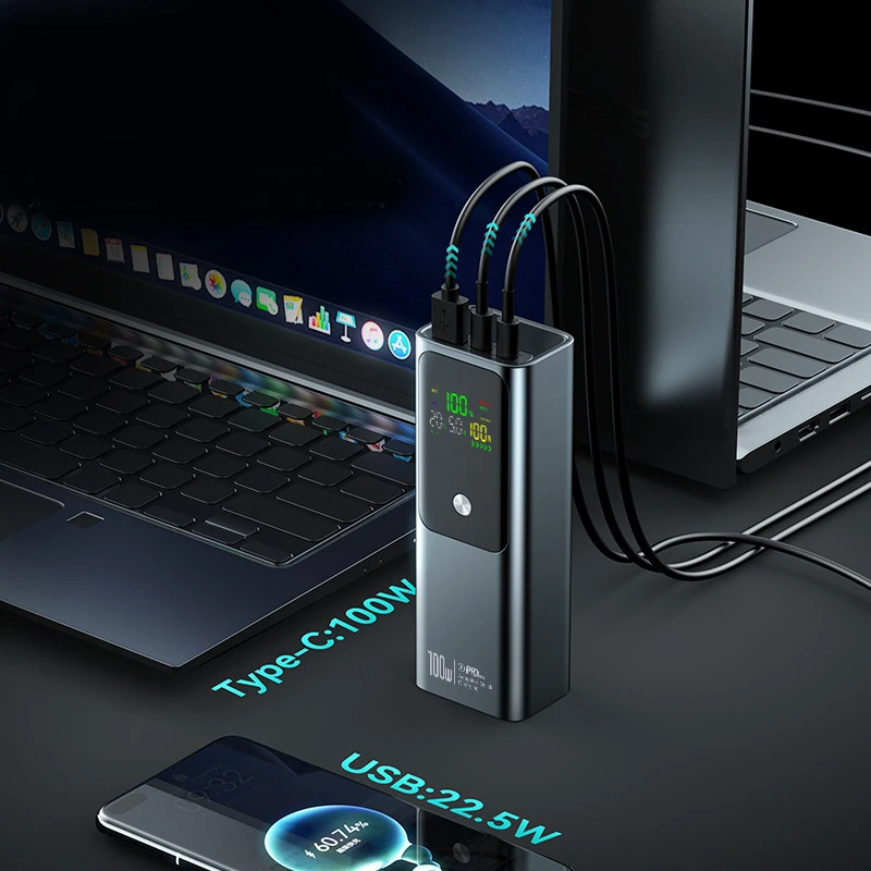 

PD 65W Power Bank 20000mAh Portable Quick Charging Mobile Phone External Battery Charger Powerbank For Phone Laptop Tablet Mac