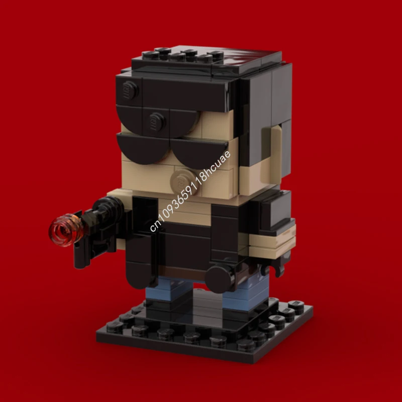 

106 шт. MOC Marion Cobra Cobretti Brickheadz Sylvester Stalloness nan декоративный набор для самостоятельного изготовления ручной работы идеальный рождественский подарок