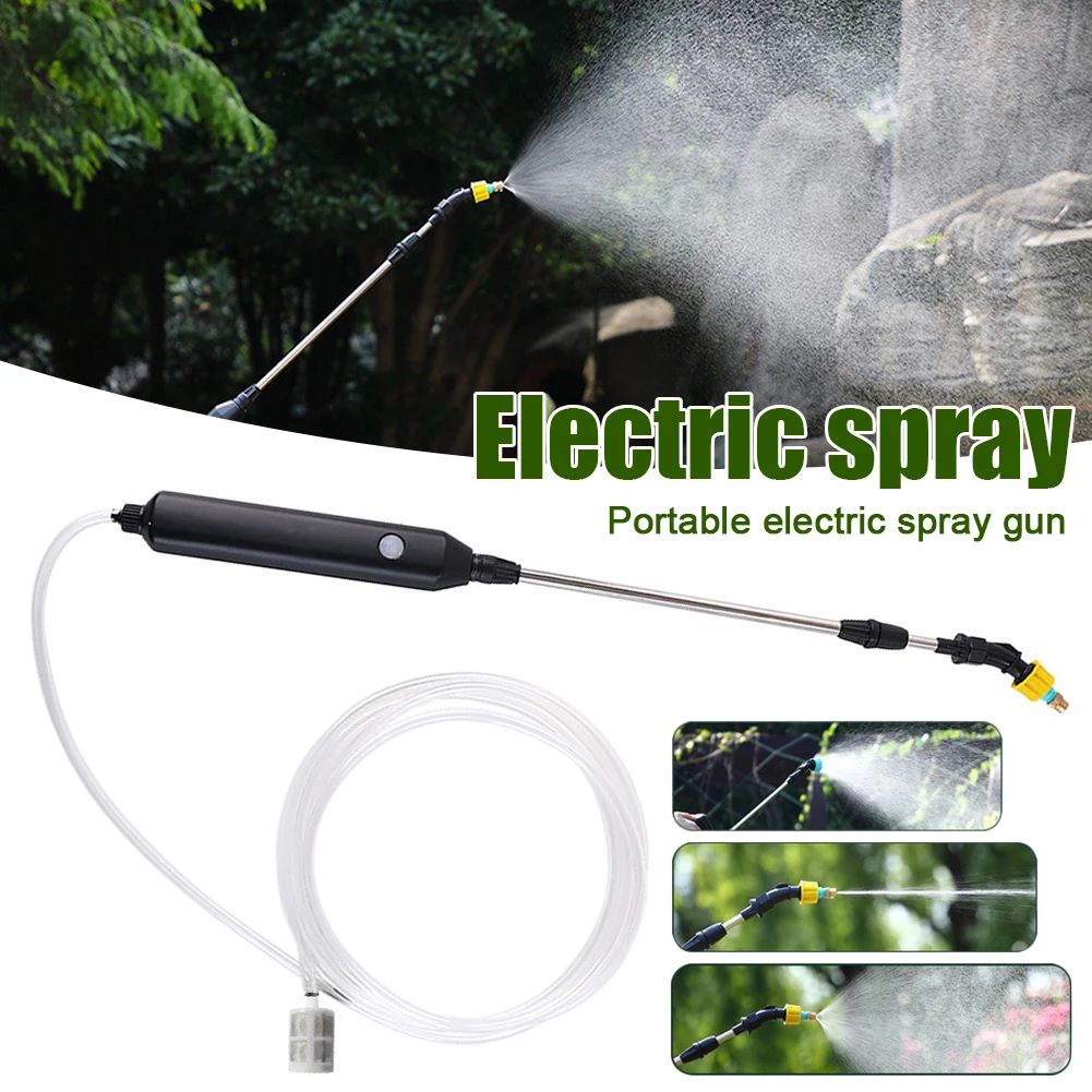 High Pressure Electric Spray Gun Garden Plant Watering Spray Gun USB Rechargeable Electric Garden Water Guns Garden Supplies