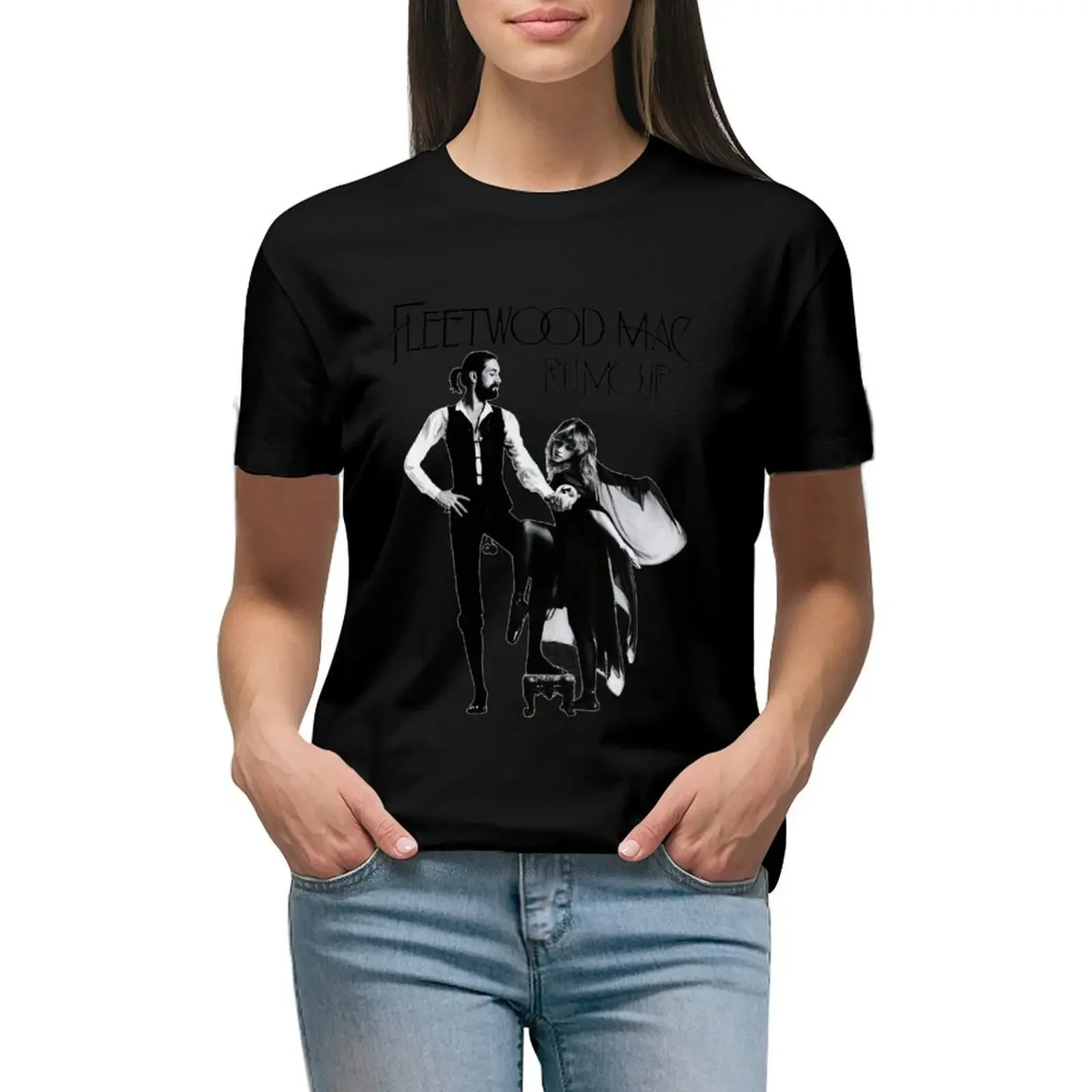 

yandie rumours fleetwood tour 2019 logo T-Shirt cute tops shirts graphic tees funny cropped t shirts for Women