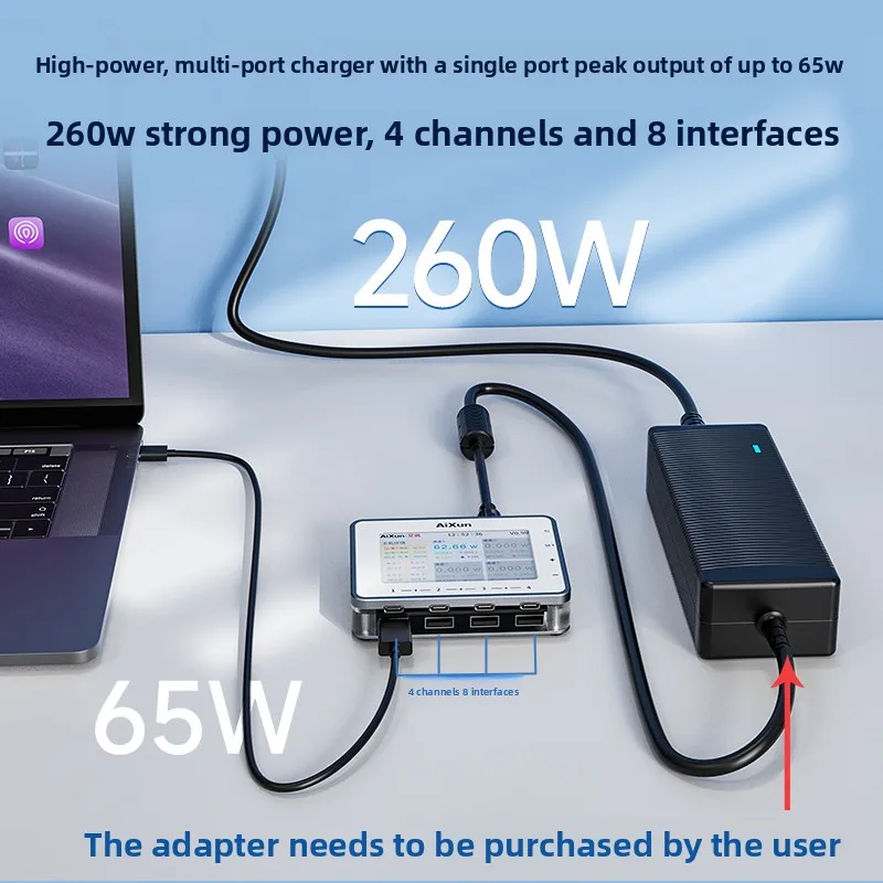 PF26 Intelligent Digital Screen Fast Charging Adapter Multi-brand Phone & Tablet QC3.0 High Power Charging Equipment