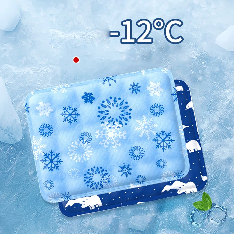 

Pet Dog Cooling Breathabl Mat Water-filled Ice Pad Instantly Cools DogPortable Keep Your Cool Summer for Dogs Cat Indoor Outdoor