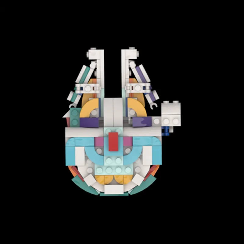 132개 MOC 레인보우 팔콘 크리에이터 3 1세대 모델 블록 건축 크리스마스 선물 조립 장난감 DIY 아이디어 교육용 브릭