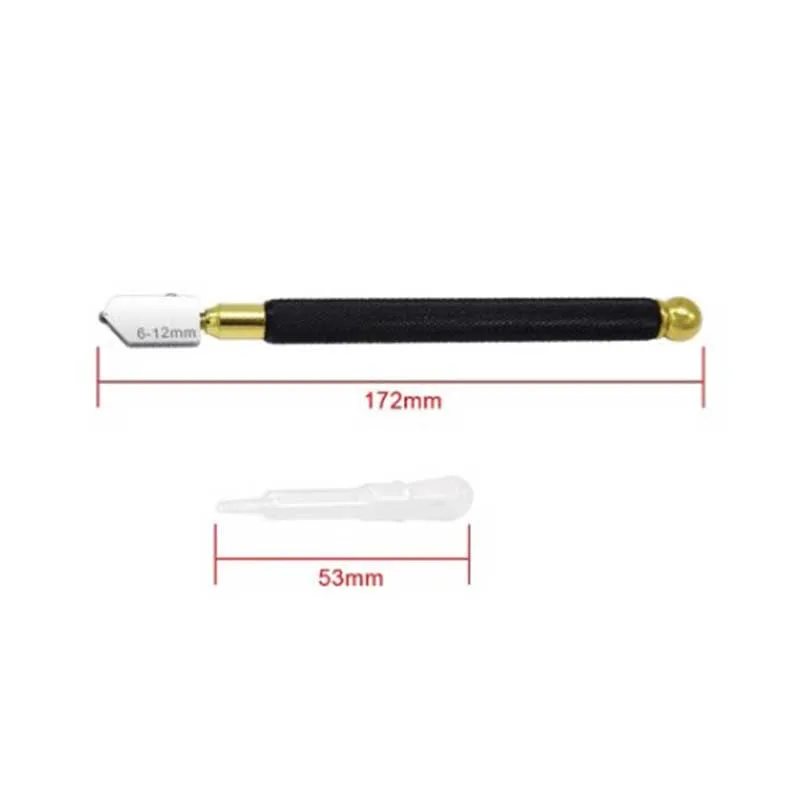 2PC Glass Knife Household Manual Multifunctional Tile Cutter Diamond Cut Thick Glass Roller Type Special Push Knife Manual Tools