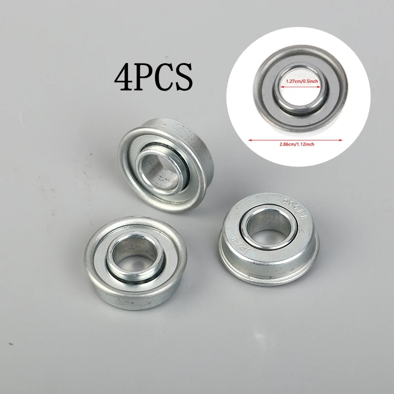 

4Pcs Metal Wheel Bearing Lawn Mower 12.7 Mm X 28.6 Mm Tractor Lawn Tractor Wheels Ball Bearing Wheel Bearing