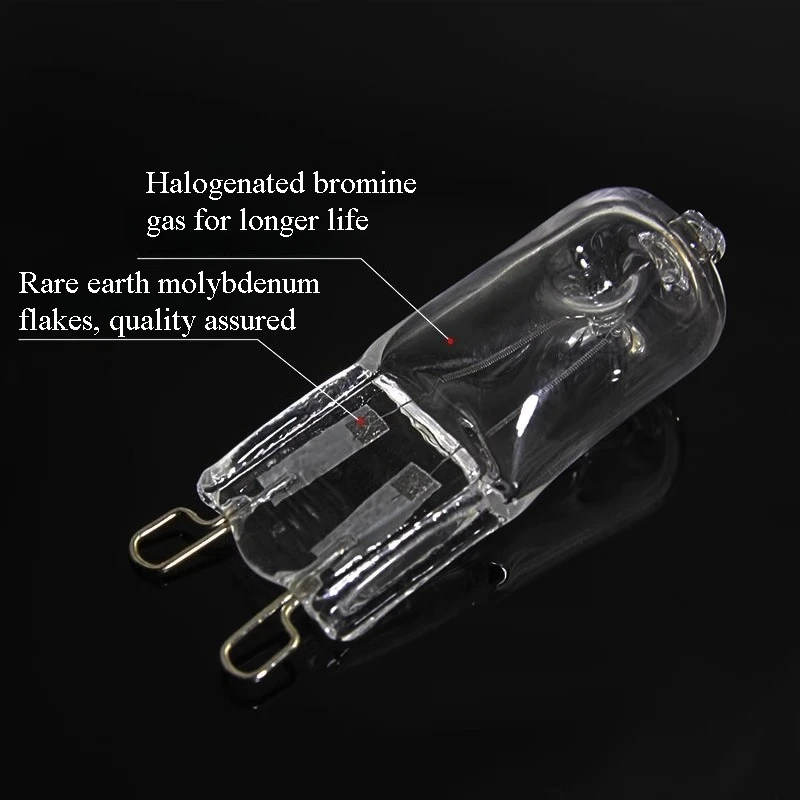 30PCS G9 230V 25W 33W 40W 60W Inserted Beads Microscope Lamp Halogen Bulb LED Lamp Bulbs Eco Halogen Light Bulbs Capsule