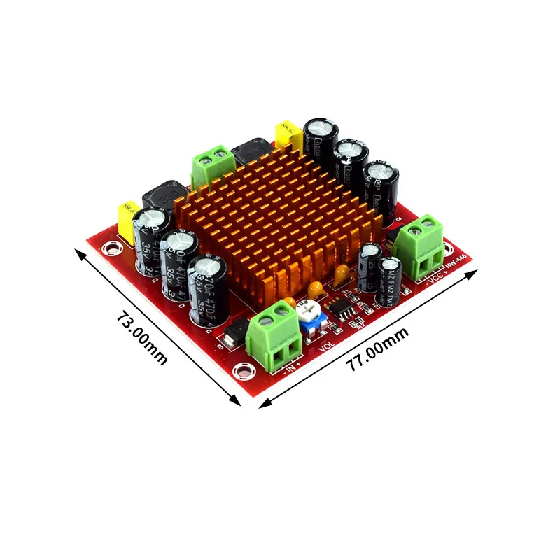 XH-M544 Mono150WDigital Amplifier Board TPA3116DA Digital Audio Amplifier Board 12-26V