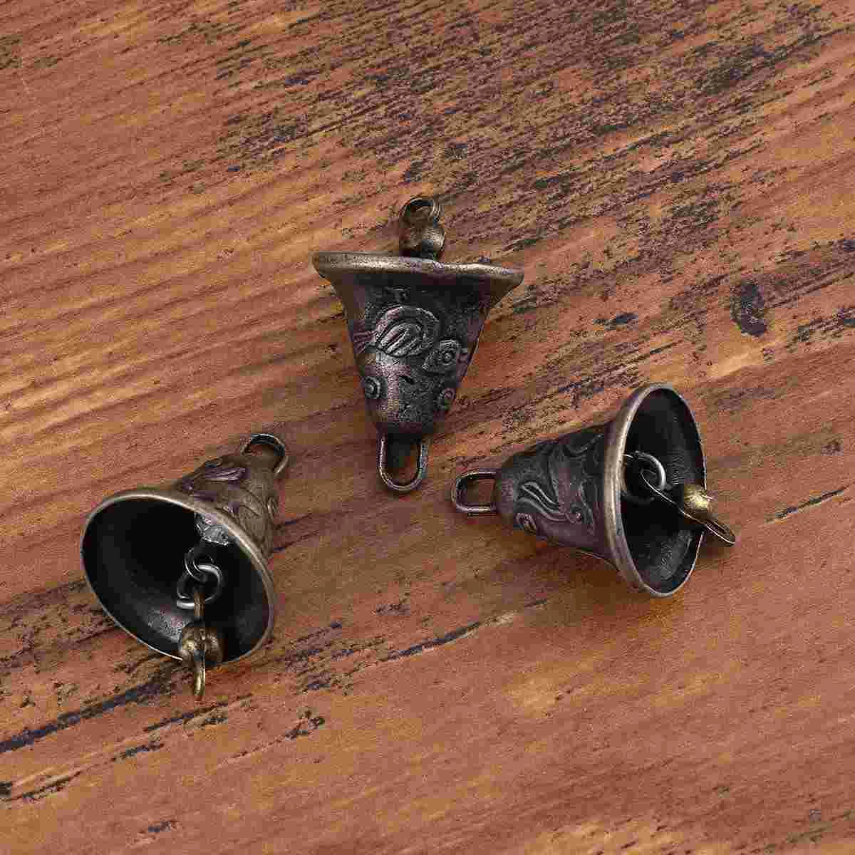 11 Pcs Bronze Bells Wind Chimes Hanging Decorations Retro nament Metal Vintage Craft Feng Shui Bell Home Decor