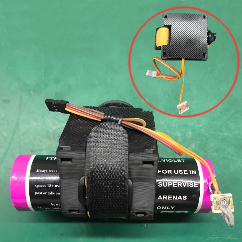 1PCS FPV Drone Smoke Igniter Dropper 9-30V 360 Degrees Rotation Servo Thrower PLA 3D Printed Outer Shell for Airdrop System