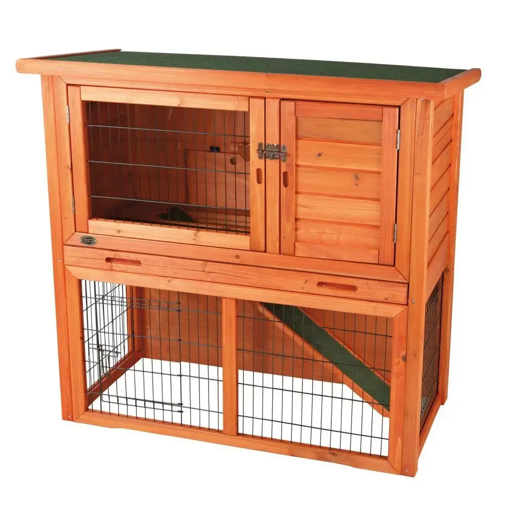 

Rabbit Hutch Wood House Pet Cage for Small Animals Chicken Coop Wooden Rabbit Hutch Outdoor Garden Backyard Hen House Wood Pet H