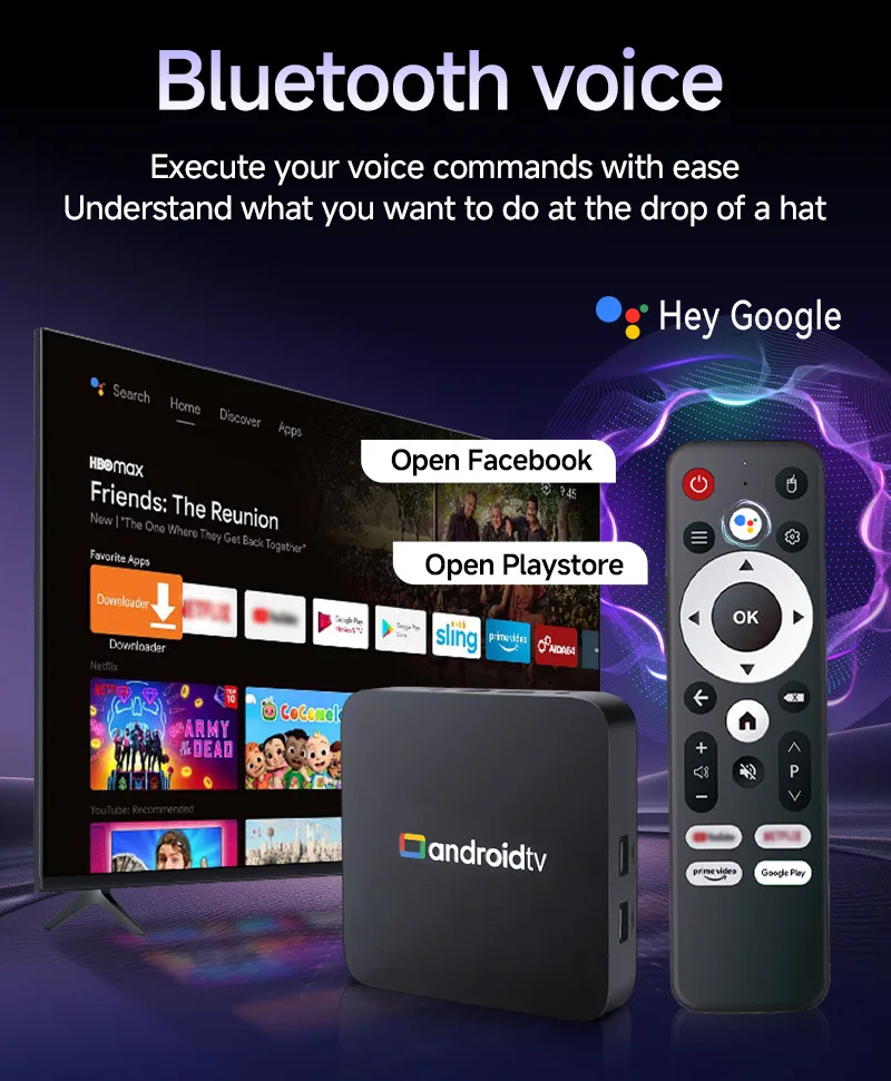 2026 Smart TV Box Q18 Android Cortex-A53 Dual WiFi 5G/6 Google Assistant BT6.0 Netflix 8GB+128GB Media Player