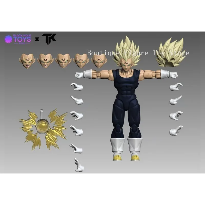 Preventa SHF Dragon Ball Black Hole×TK Vegeta Anime Figuras de acción Modelos Juguetes (Enviado en julio)