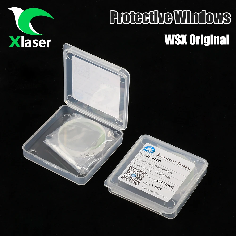 Imagem -04 - Lente de Proteção do Laser do Windows para o Corpo de Raytools Wsx Precitec Cqwy Qilin 18x2 279x41 30x5 37x7 1064nm 10 Peças por Lote