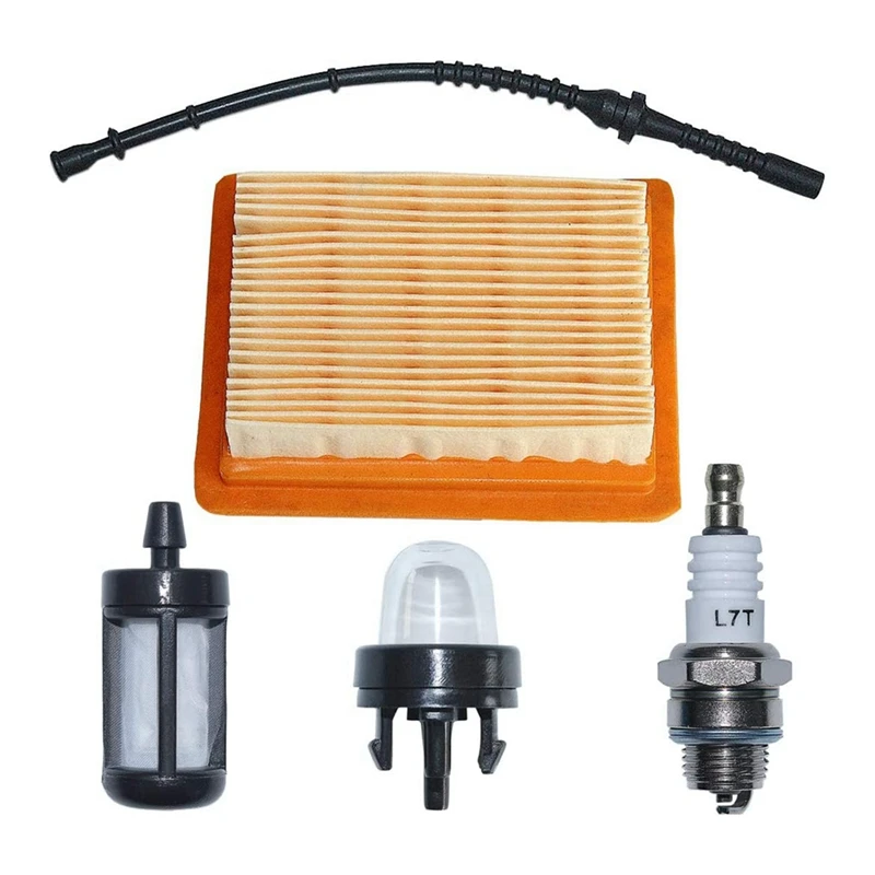 ABAE-Kit Bola Air Selang Saluran Filter Bahan Bakar Udara untuk Stihl FS120 FS200 FS250 FS300 FS450 Pemangkas 4134 141 0300