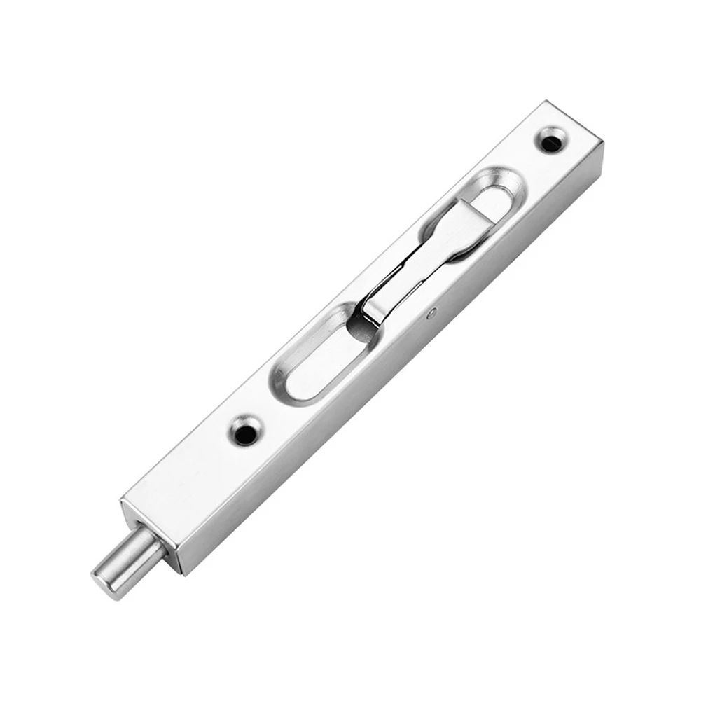 2 قطعة فلوش بولت ث/مسامير قفل بمزلاج قفل الباب الحرس رافعة 6In الفولاذ المقاوم للصدأ ديكور المنزل قطع الغيار أدوات لباب فتح مزدوج #6