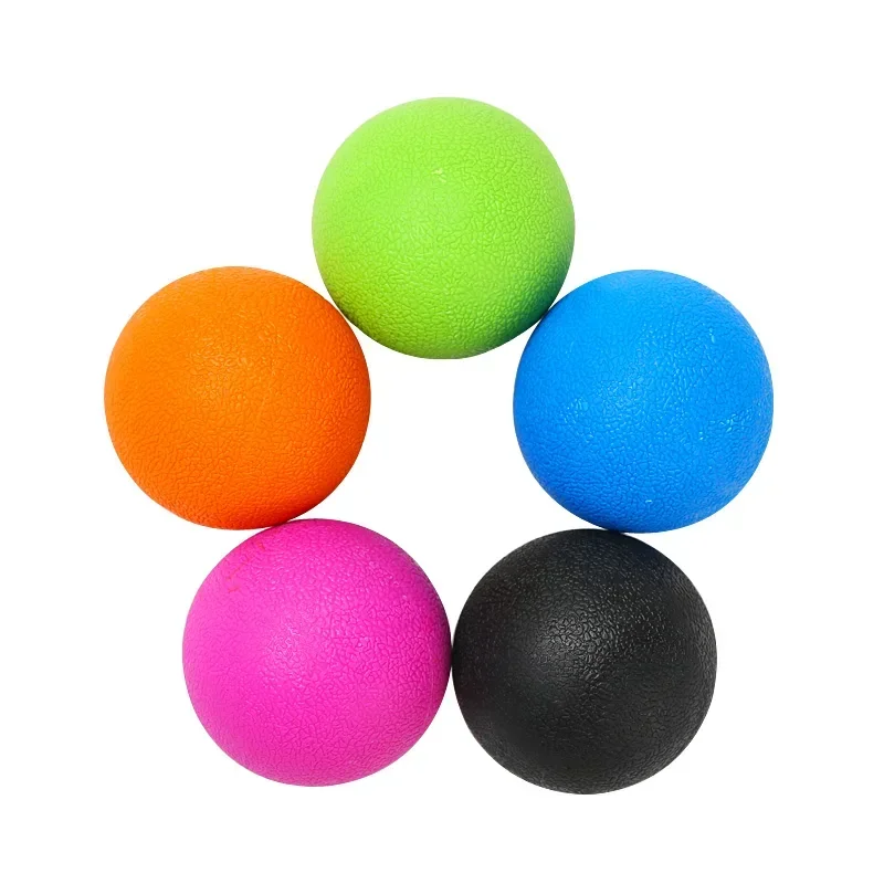 TPE Fascia Ball Lacrosse Muscle Relaxation Exercise Sports Fitness Yoga Peanut Massage Ball Trigger Points Pressure Pain Relief