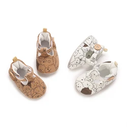 Newborn First Step Baby Shoes Cotton Cute Bear Causal Shoes High Quality Soft Warm Anti-slip for Spring and Autumn 0-18 Months