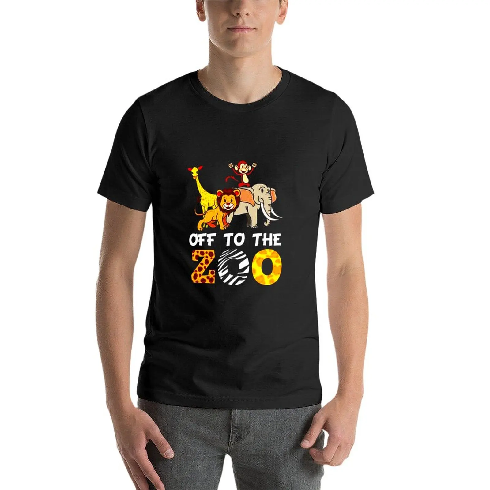 Zookeeper T-shirt Blouse summer tops boys animal print mens t shirts pack
