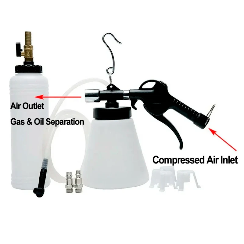 

Dr.M Pneumatic Brake Fluid Bleeder Tool For Cars Trucks Motorcycles-1 Year Warranty Vehicle Maintenance