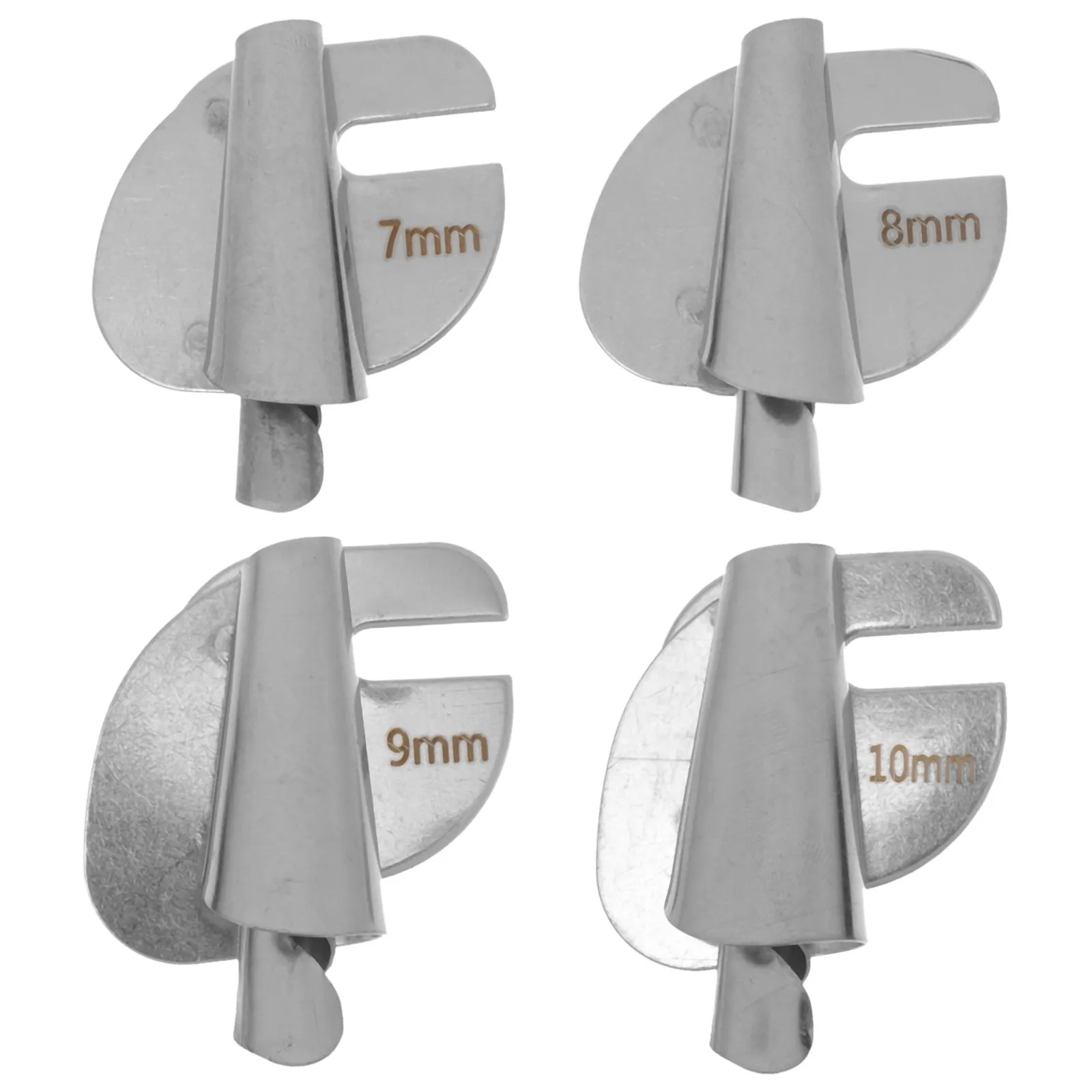 Набор из 4 металлических прижимных лапок для швейных машин из нержавеющей стали, многофункциональные сменные лапки для бытовых швейных машин