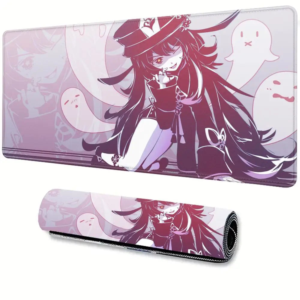 

Genshin Impact Anime Mouse Pad Hu Tao Large Gaming Mousepad Rubber Mat Deskmat Pc Accessories Desk Protector Gamer Keyboard Pads