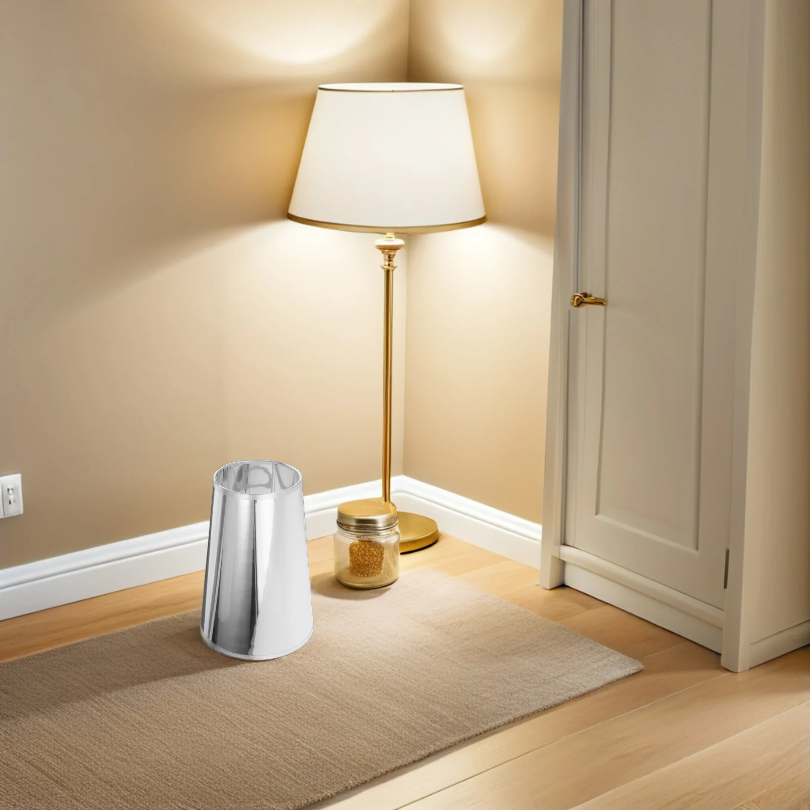 

Pvc Lamp Shade Retro Iron Table Lamp Cover For Bedroom Living Room, E27 Vintage Style Replacement, Soft Light Diffusion