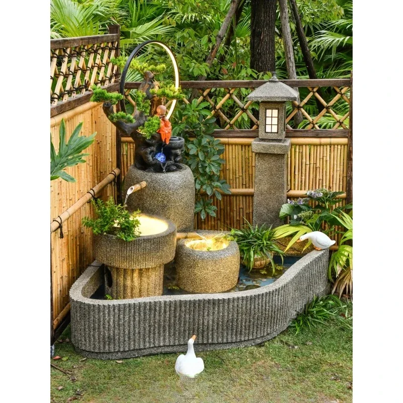 

Rockery and flowing water fountain/courtyard garden waterfall circulating water landscape decoration villa fish pond landscaping