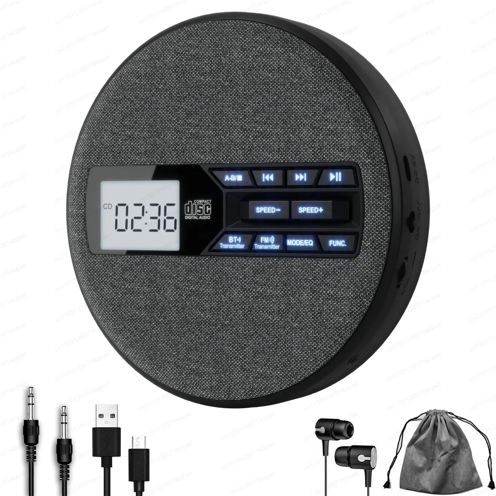 

Multifunctional CD Player, Dual Bluetooth, Dual Stereo Speakers, FM Transmitter, Repeater, Walkman