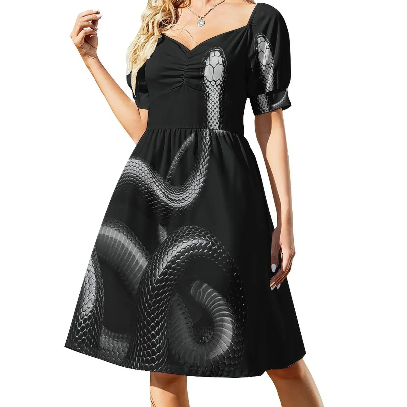 

Snake metal Short-Sleeved Dress party dresses women dresses for womens 2025 women formal occasion dresses cocktail Dress