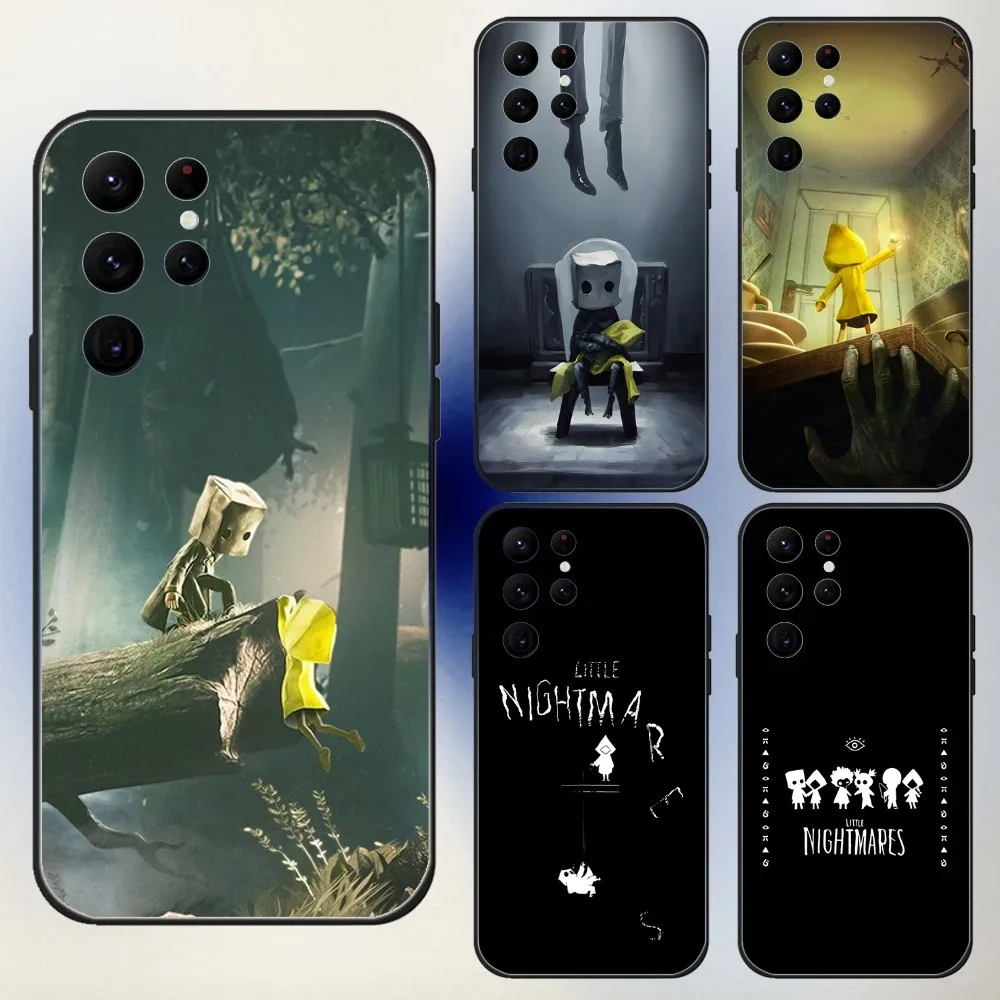 

Game L-LittleS N-Nightmares Phone Case For Samsung S25,24,23,30,21,10,9,Ultra,Plus,Lite,FE,5G Black Soft Case