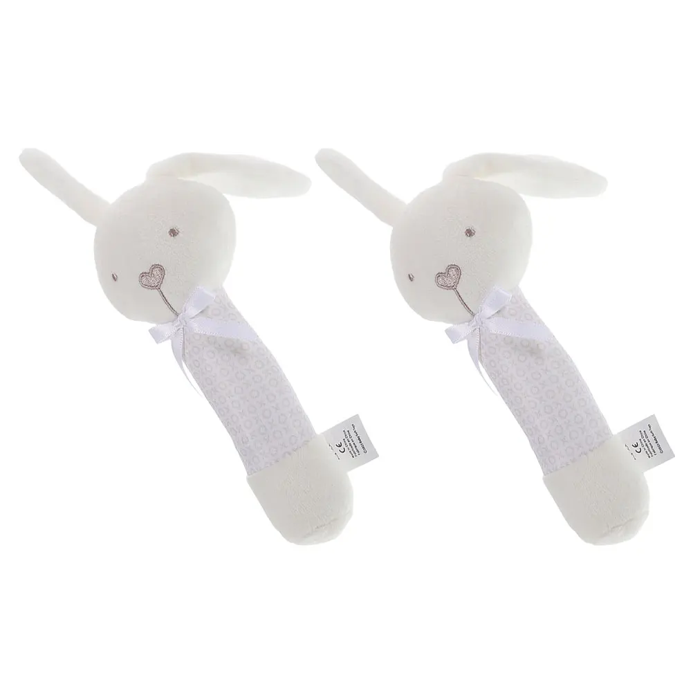 

2Pcs Animal Hand-ring Toys Funny Infant Rattles Cartoon Baby Kids Easy-to-hold Sound Function Hand-eye Coordination Safe