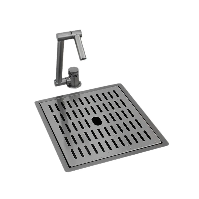 Singing Bar Sink Side Cabinet Mini Small Single Sink Sink Nakajima Platform Invisible Hidden Lid Stainless Steel