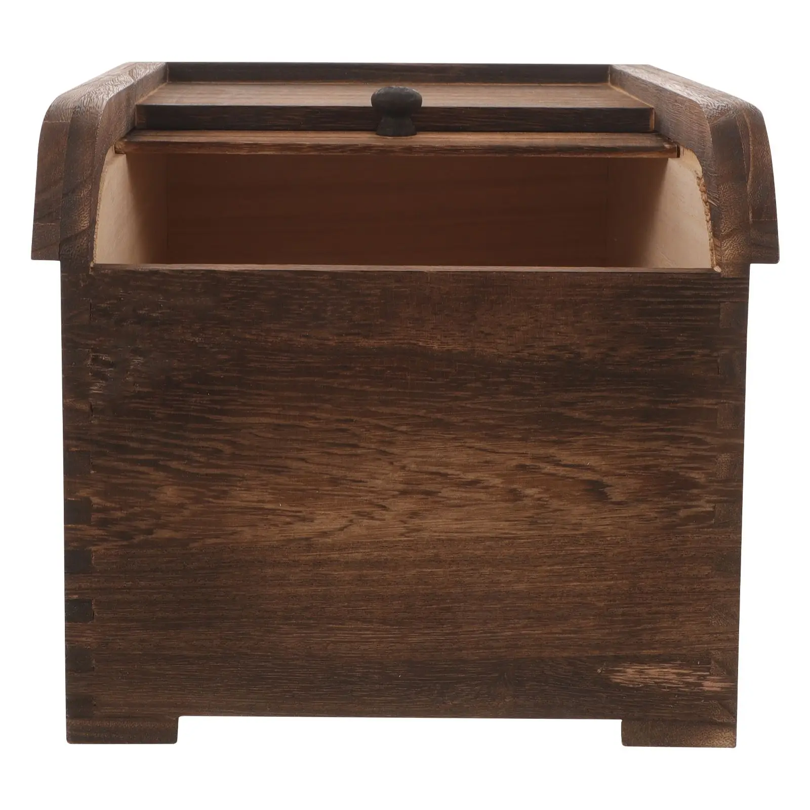 

Sealed Wooden Rice Container 5kg Mothproof Anti-mildew Kitchen Storage Box Dry Food Organizer Bucket Sturdy Wood Large Capacity