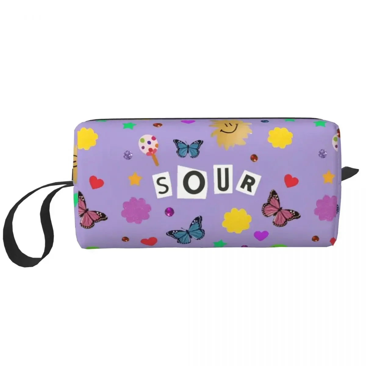 Vampire Rodrigos Sour Makeup Bag Pouch Zipper Cosmetic Bag Travel Toiletry Small Makeup Pouch Storage Bag Large Capacity