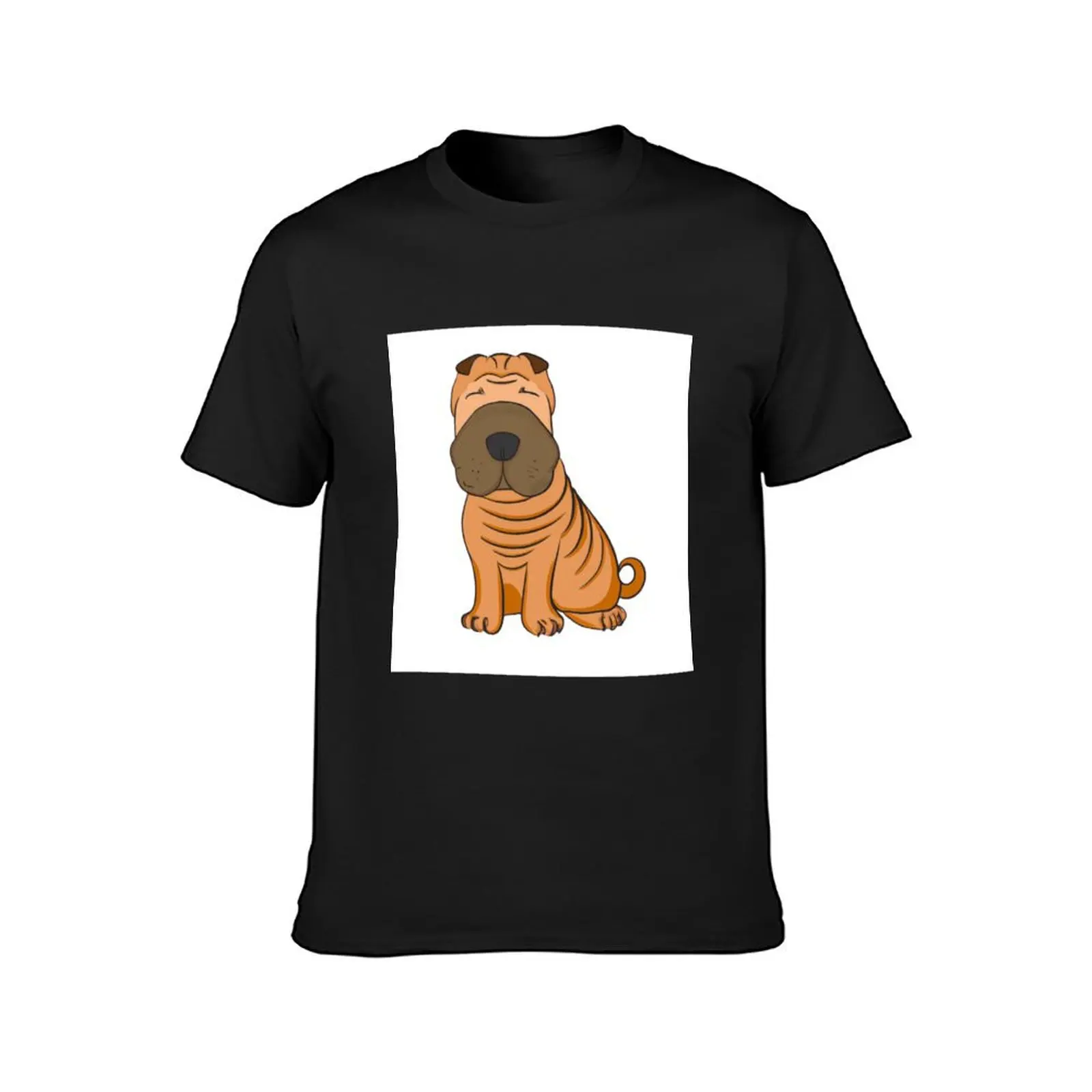 Shar Pei T-Shirt Short sleeve tee boys whites tees heavyweights Short sleeve tee men