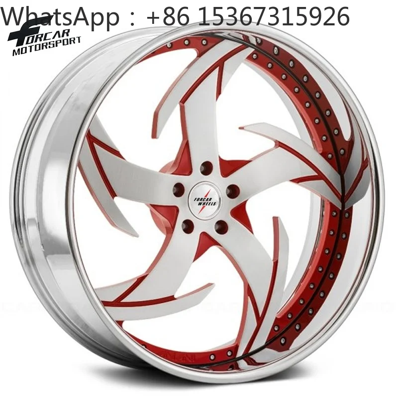 18 19 20 21 22 23 24 Inch Deep Dish Two Piece High Precision Forged Alloy Wheels