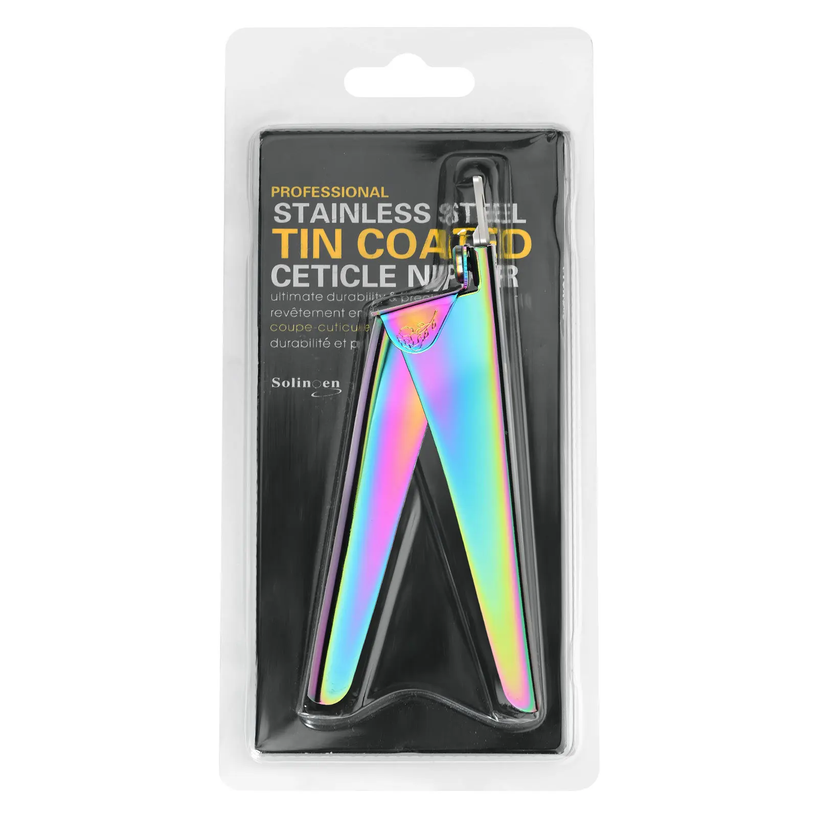 Tagliaunghie di precisione, forbici a forma di U e taglio francese per unghie finte, strumento per unghie durevole in acciaio inossidabile