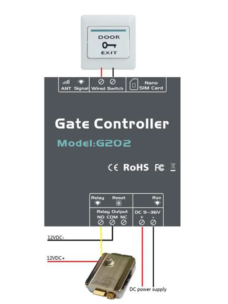 Mobile Phone Remote Door Open Switch Remote Control Door Access GSM Gate Free Call Opener Relay Switch