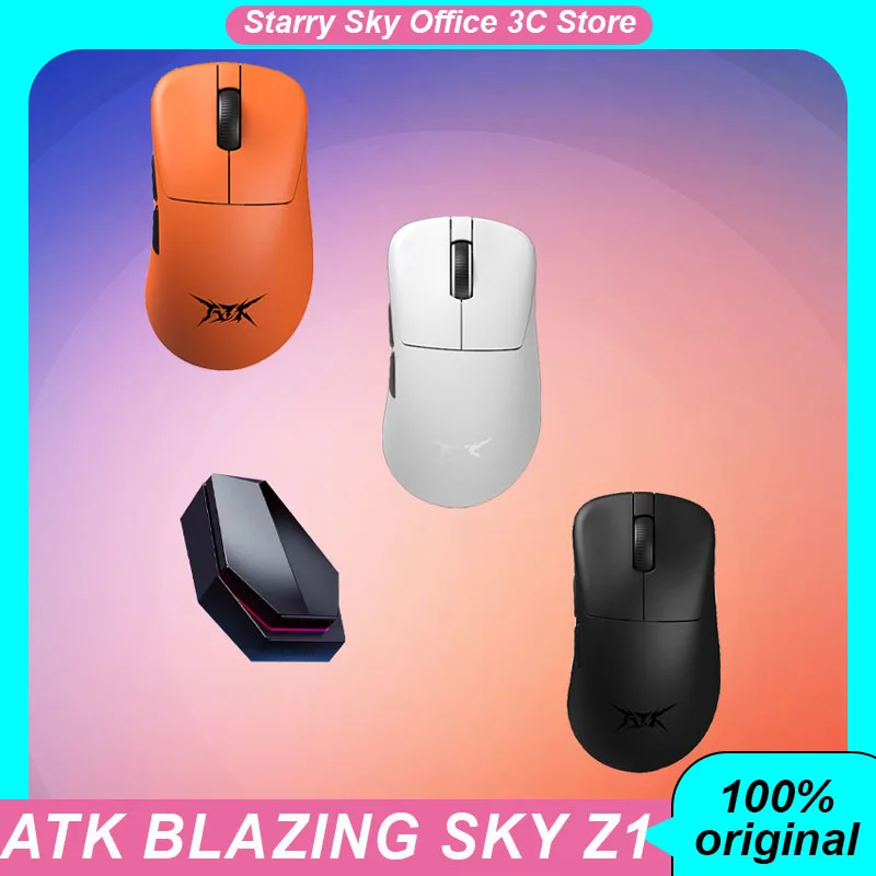 

VGN Atk Blazing Sky Z1 Wireless Mouse Wired 8k Paw3950 Lightweight Low Latency Long Battery Life Laptop Customized Gaming Mouse