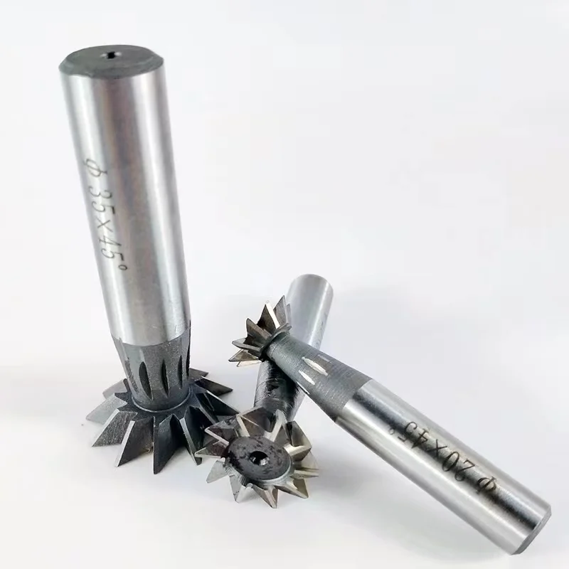 Imagem -03 - Fresadora Dovetail Cnc Router Bit Haste Reta Hss End Mill 45 55 60 Graus