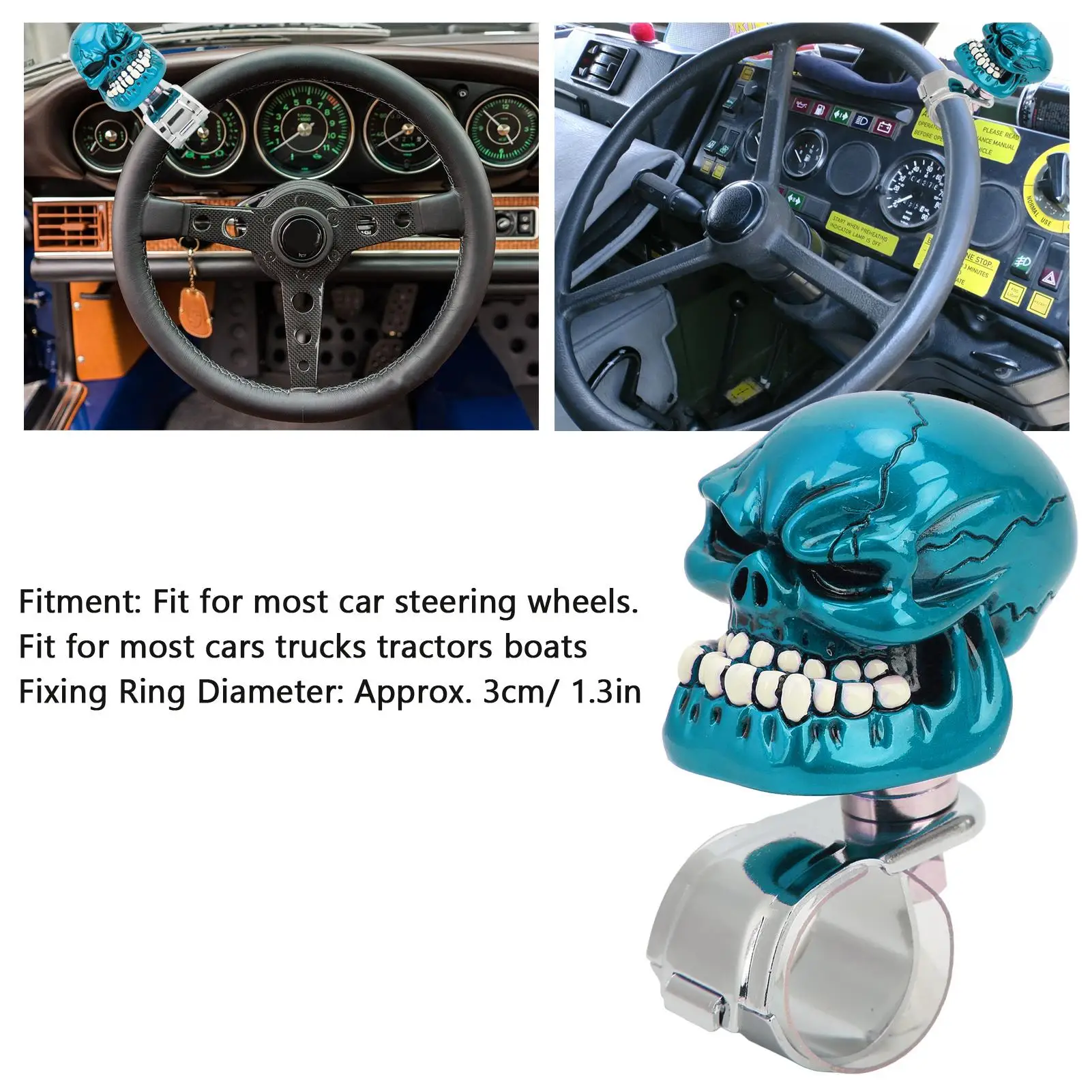 Steering Wheel Knob Colorfast Spinner Suicide Power Handle Antislip Comfortable Hand Feeling for trucks for boats for cars