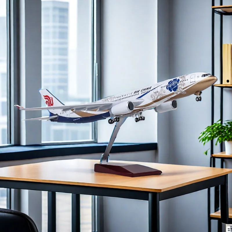 

47CM 1:135 Scale A330 Model AIR China Airlines Airway W Landing Gear Wheels Lights Resin Aircraft Plane Collectible Toy