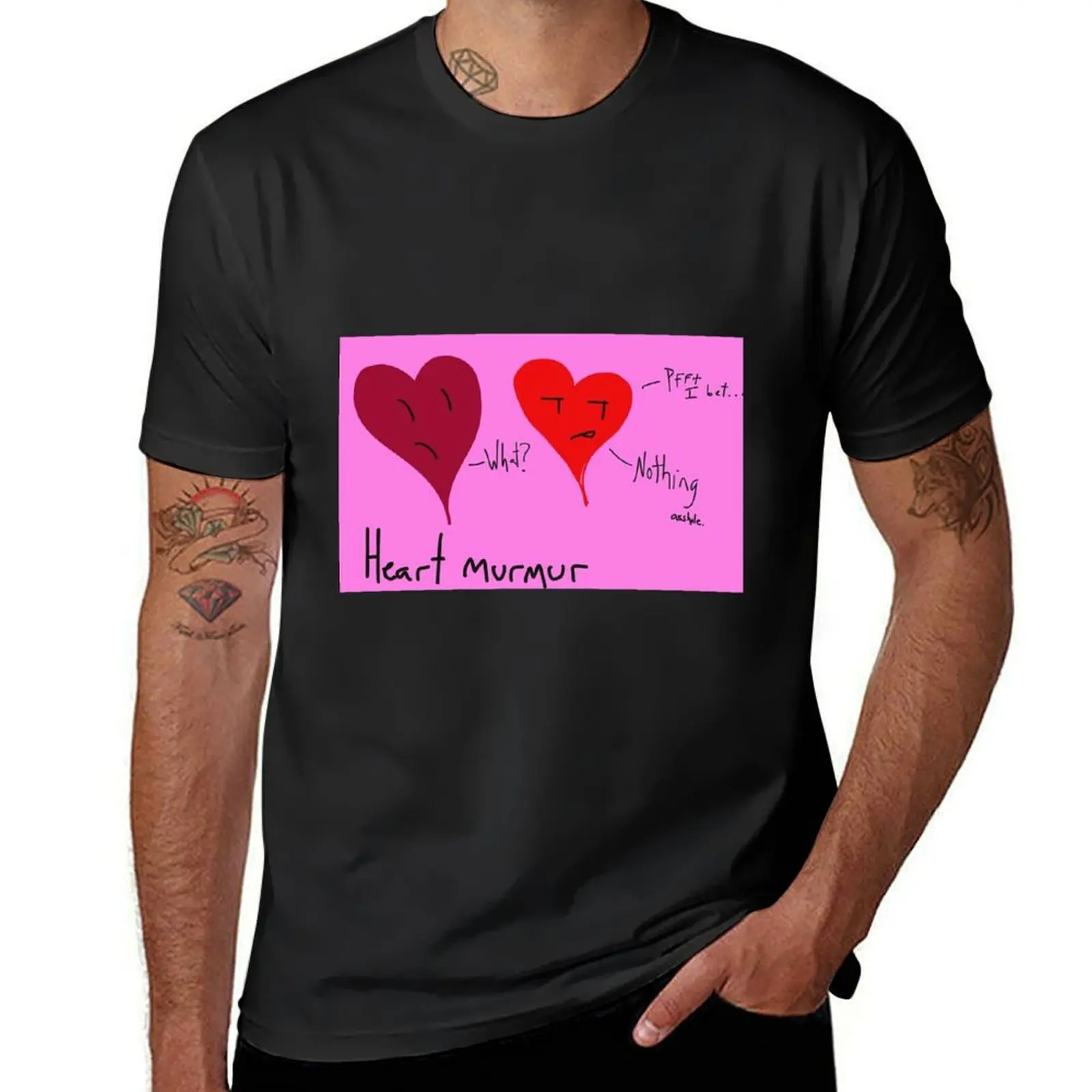 Heart Murmur T-Shirt Blouse new edition oversized Short sleeve tee men