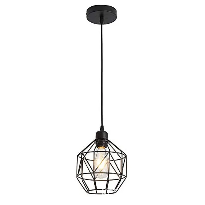 

Single head chandelier cross-border creative wrought iron small chandelier restaurant cafe retro industrial wind small